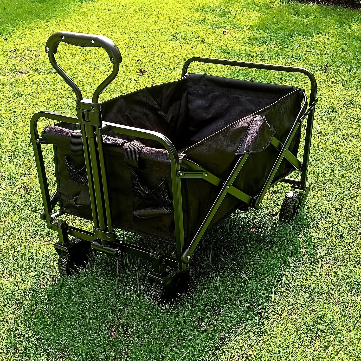 Collapsible Wagon Heavy Duty Utility Garden Cart Foldable Portable