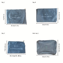 6pcs Oxford Cloth Travel Organizer Multifunctional Clothes Organizer