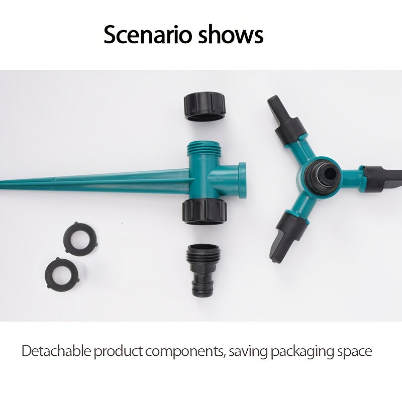 Automatic Rotating Garden Nozzle With Ground Spike Watering Sprinkler