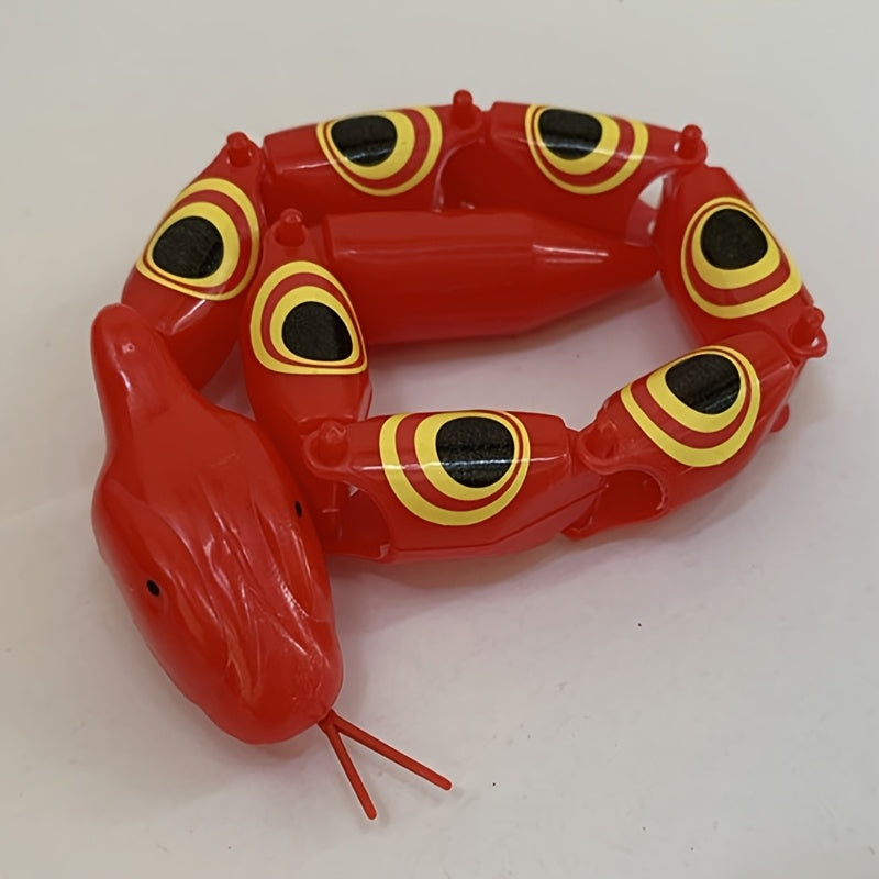Retro Jointed Twister Toy Plastic Snake Novelty Gag Gift