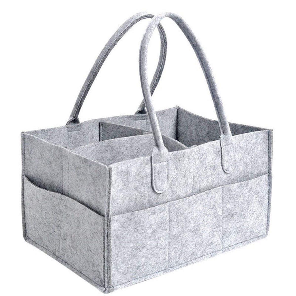 Gray Nursery Storage Box for Baby's Diapers, Nursery, Car