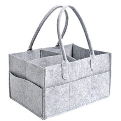 Gray Nursery Storage Box for Baby's Diapers, Nursery, Car