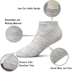 25 Pairs Boys Kids Breathable Short Socks Low Cut Ankle Socks Children's Socks
