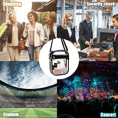 Clear Crossbody Bag Stadium Approved PVC Bag One Shoulder Bag