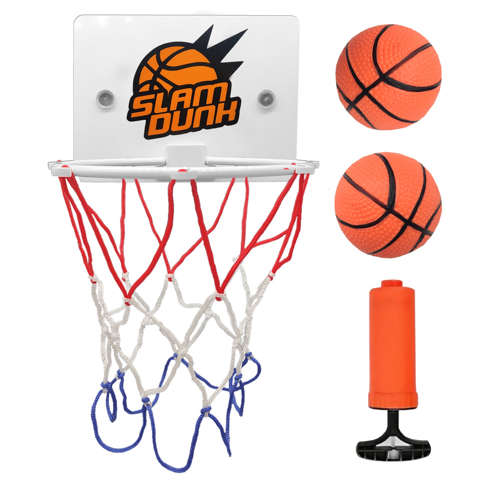 4pcs Mini Basketball Set for Kids, Portable Indoor/Outdoor Hoop Stand