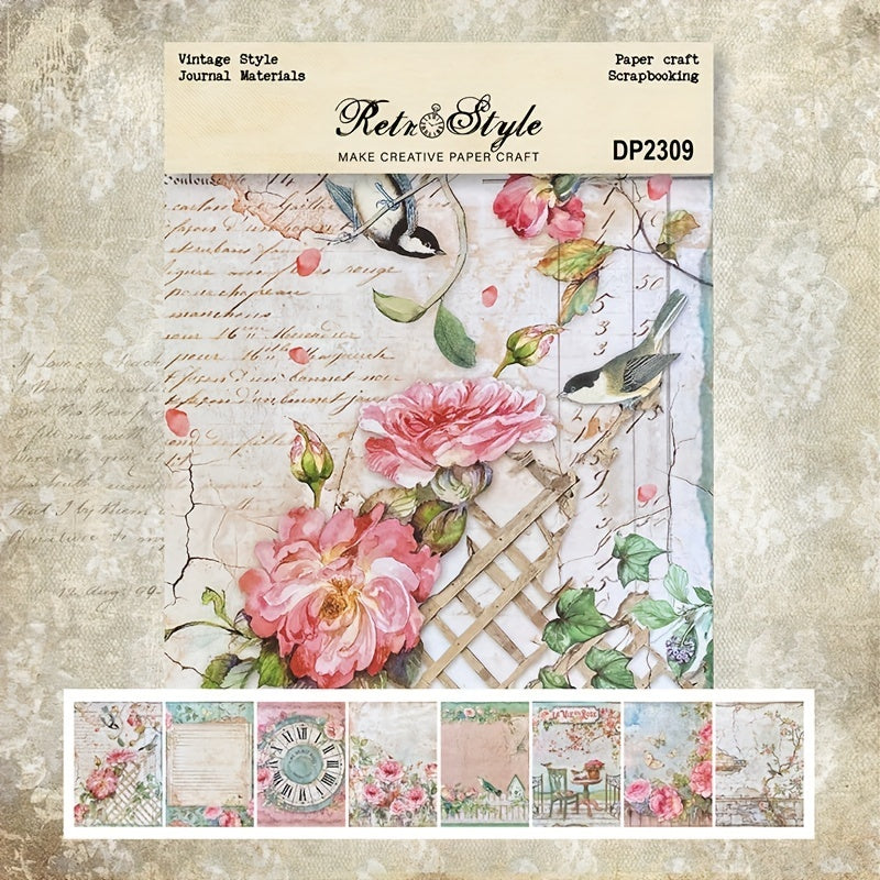 A5 Single Sided Pattern Paper DIY Photo Album Scrapbook Material