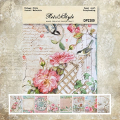 A5 Single Sided Pattern Paper DIY Photo Album Scrapbook Material
