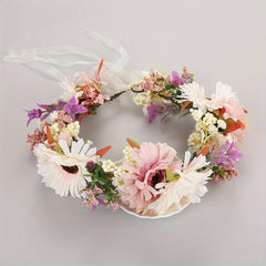 Rose Wreath Headband Simulation Flower Hair Band