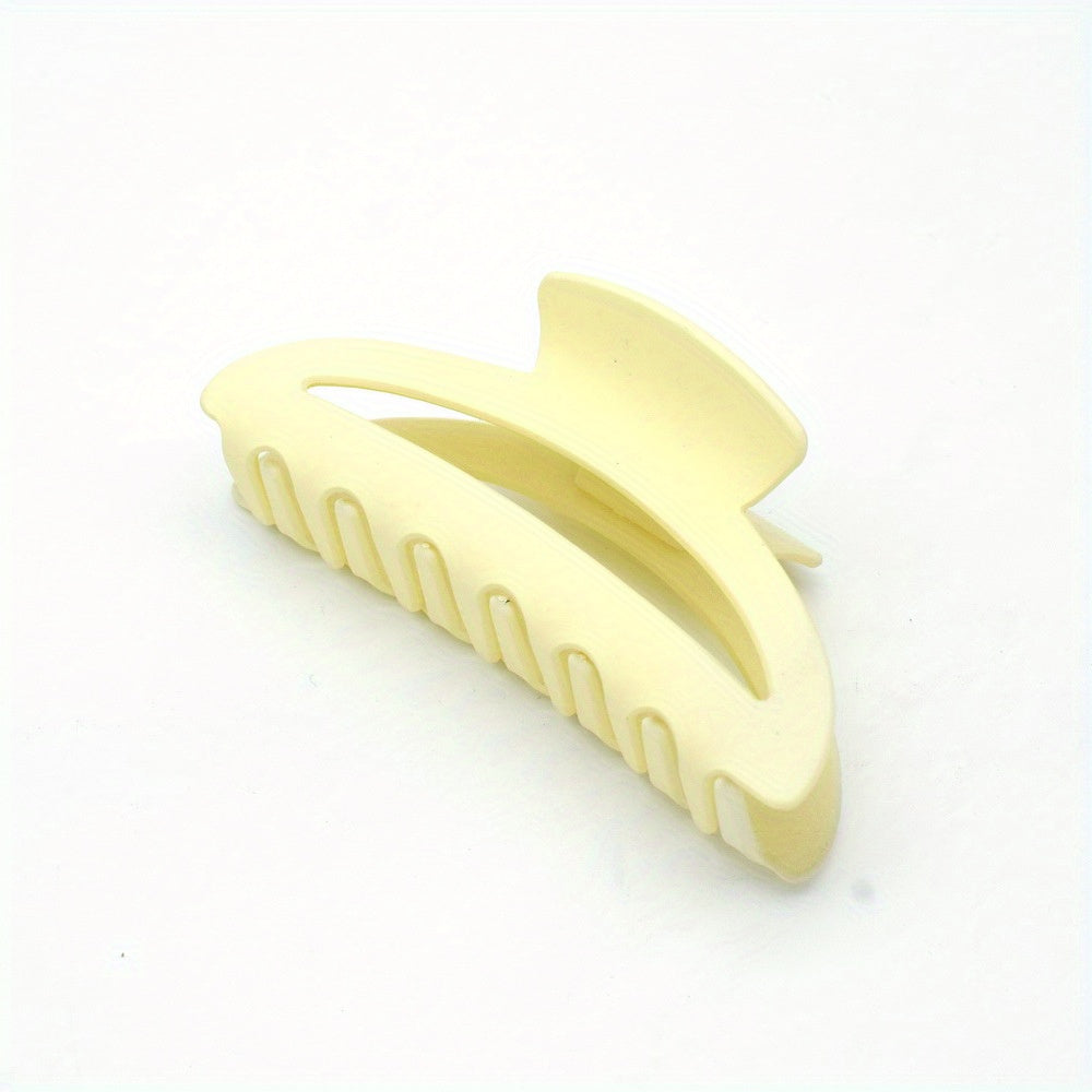 Matte Solid Square Hair Claw Clip Non Slip Strong Hold Grip Hair Jaw Clip