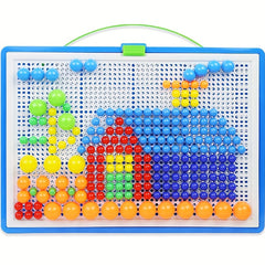 296 Pcs Mosaic Puzzle Building Bricks for Kids - Educational Jigsaw