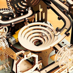 3D Wooden Puzzles Marble Run Set Mechanical Model Kits