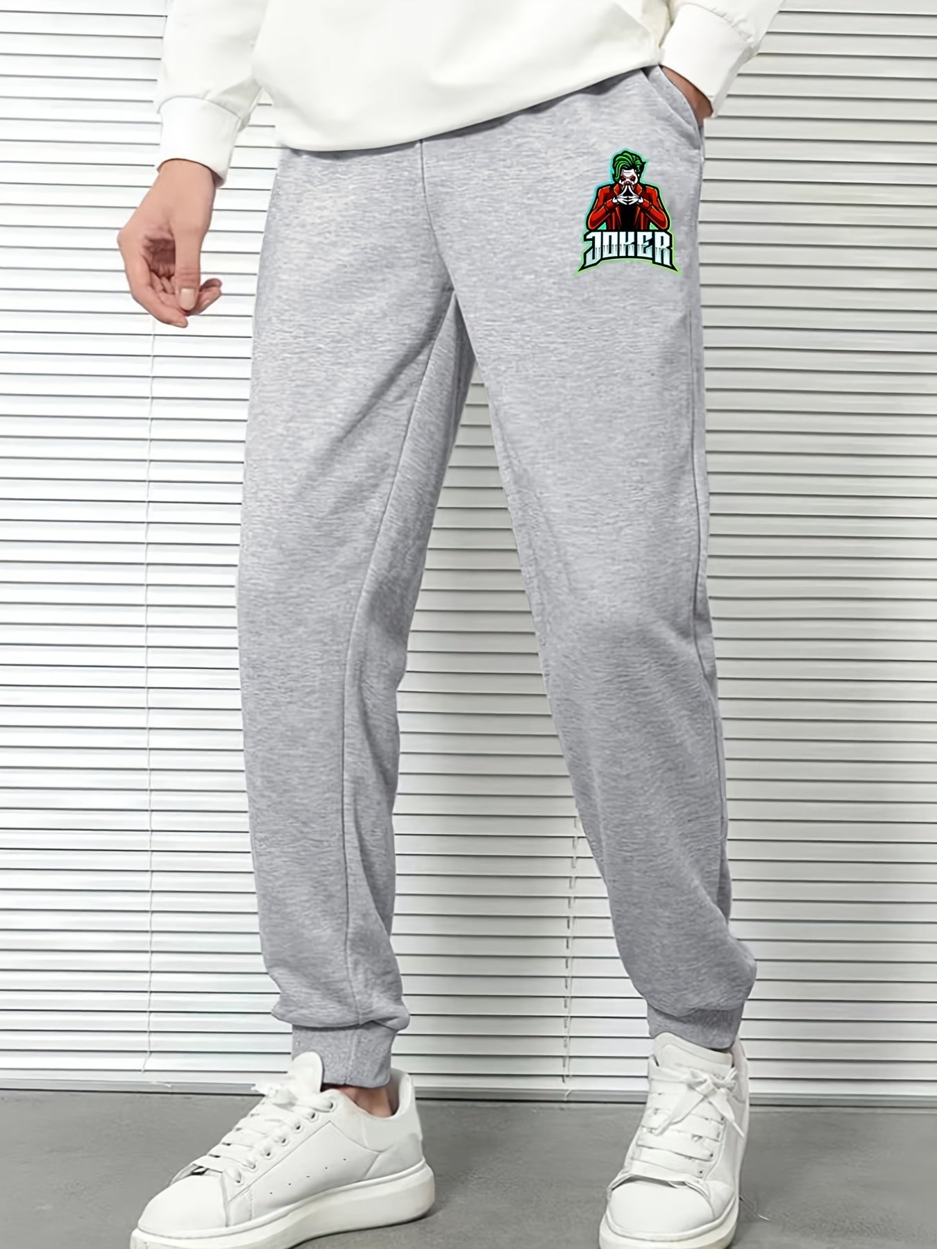 Men's Loose Sweatpants Joker Print Jogger Pants
