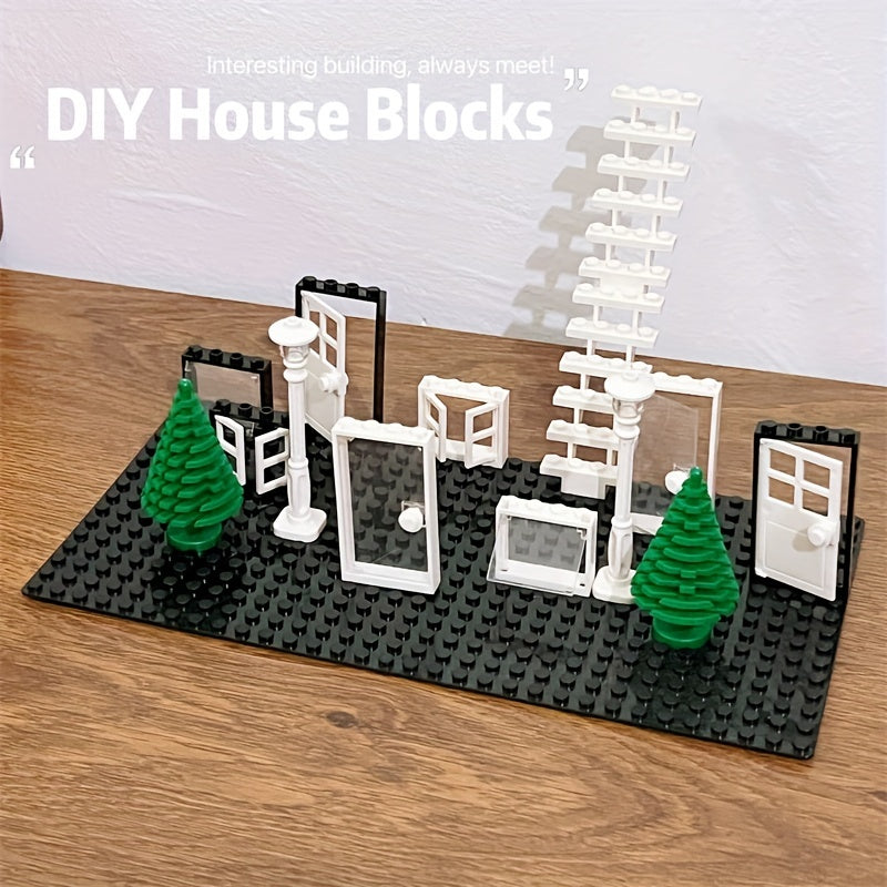30Pcs Door Window Building Blocks City Friends Parts House Architecture Assemble