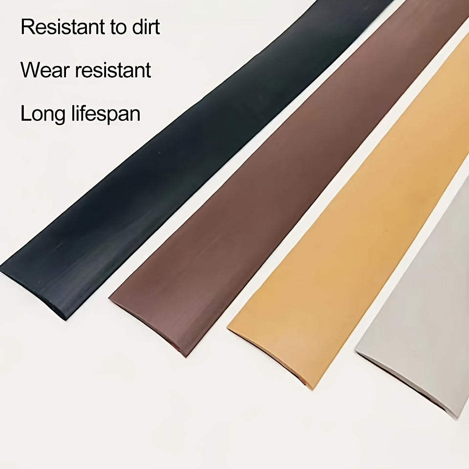 10-15mm PVC Self-Adhesive Floor Mat Flat Button Strip for Flooring Threshold Sea