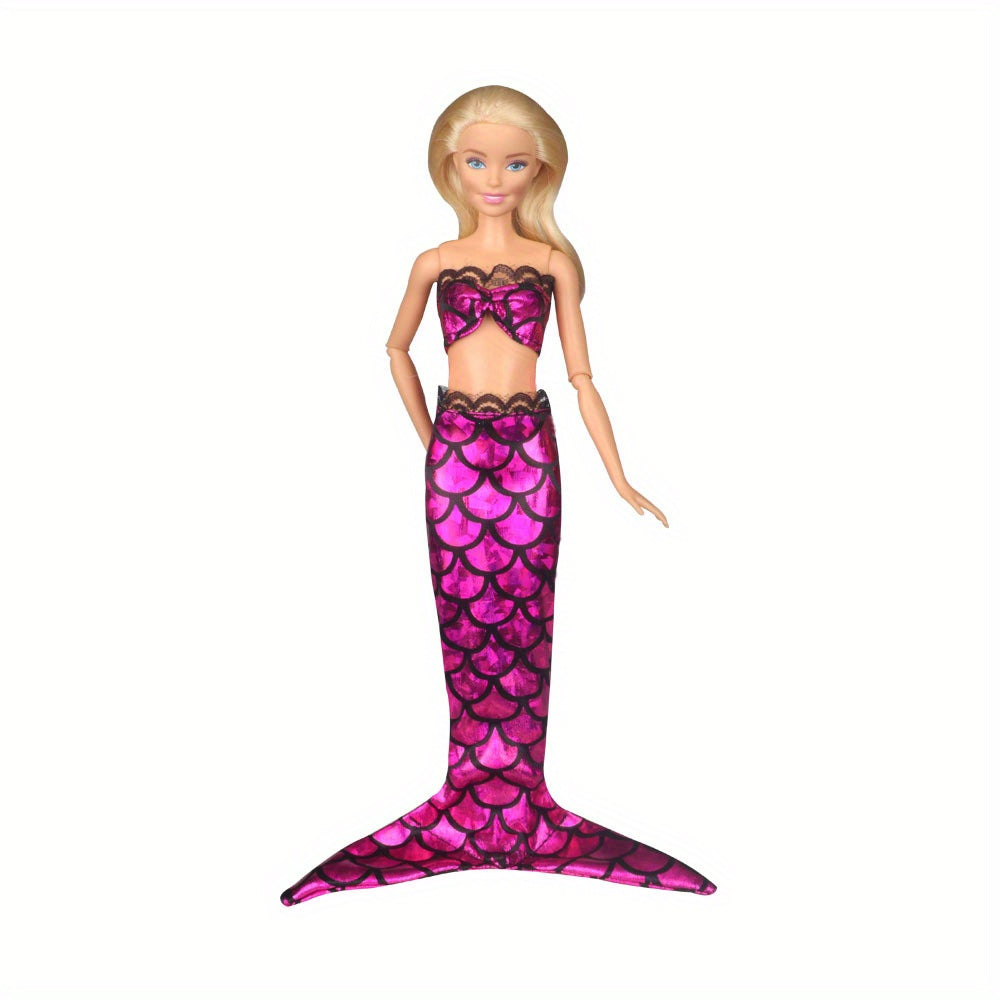 Mermaid Swimsuits Bathing Suits for Dolls - Summer Bikini Swimwear