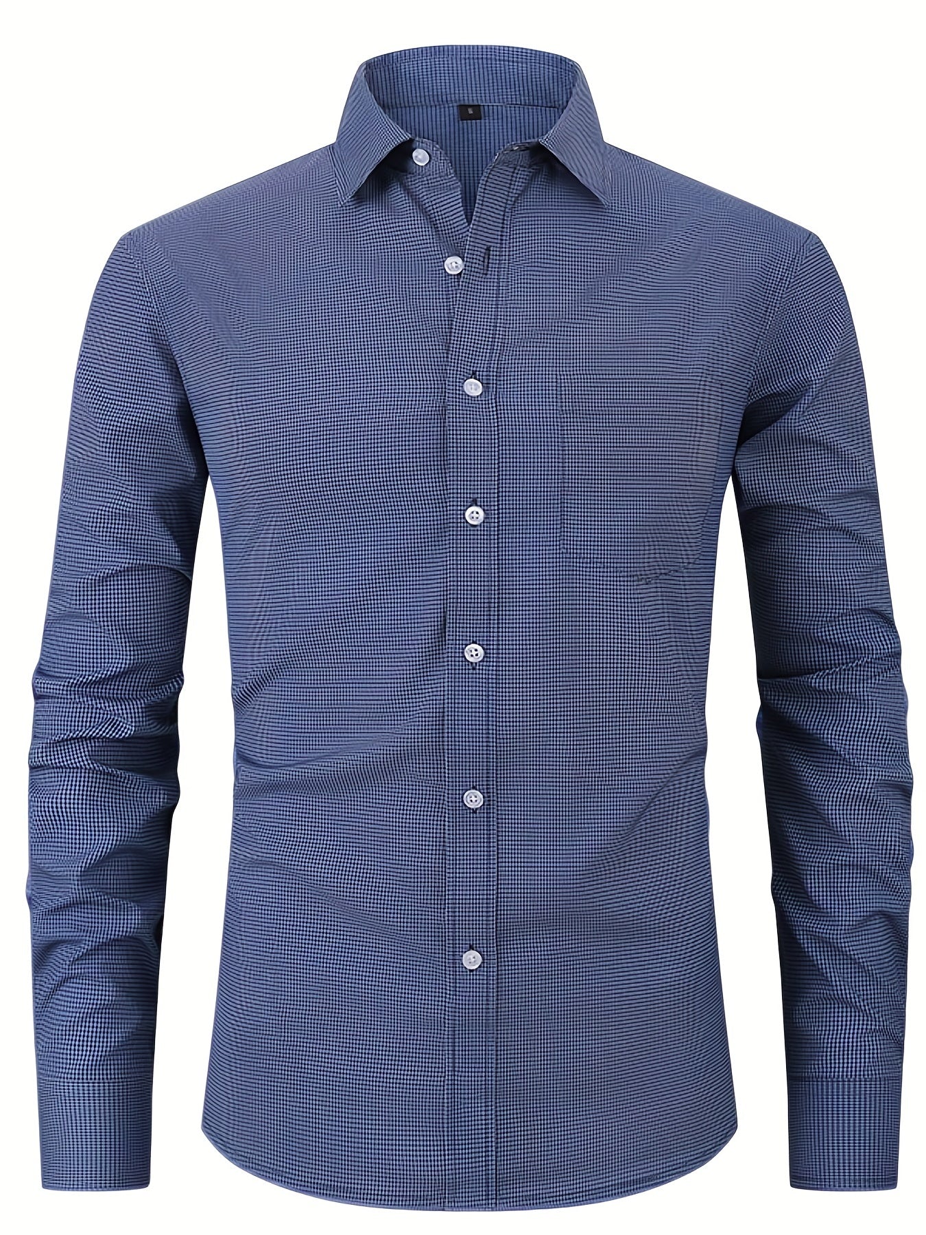 Men's Plaid Casual Shirt Long Sleeves Regular Fit