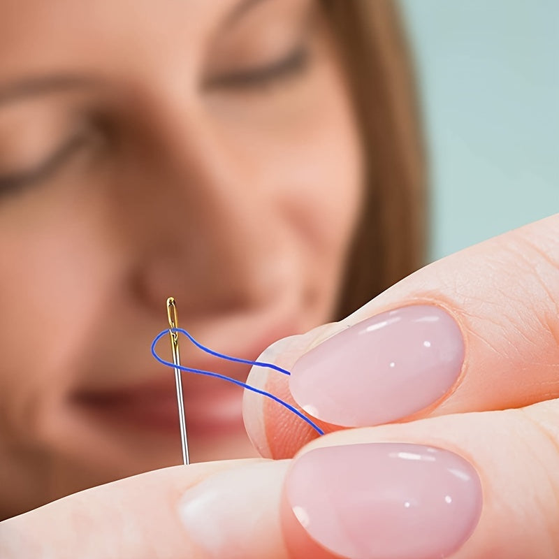 Stainless Steel Sewing Needle Threader for Blind Elders