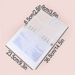 A5 Multicolor Loose leaf Photo Album 25 Pages 4 Grids Photo Storage Book