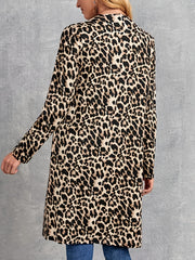  Leopard Print Long Sleeve Cardigan