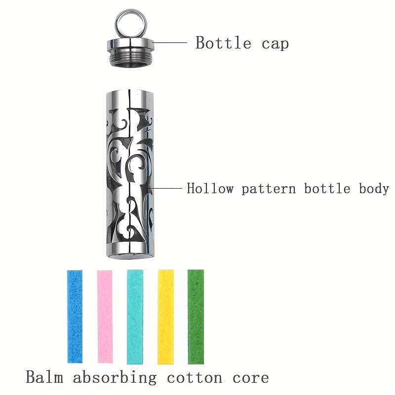 Aromatherapy Diffuser Necklace Stainless Steel Box Style