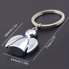 Heavenly Angel Key Chain Metal for Couples, Car Key Ring, Party Jewelry