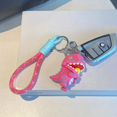 Funny Dinosaur Cartoon Key Chain for Men