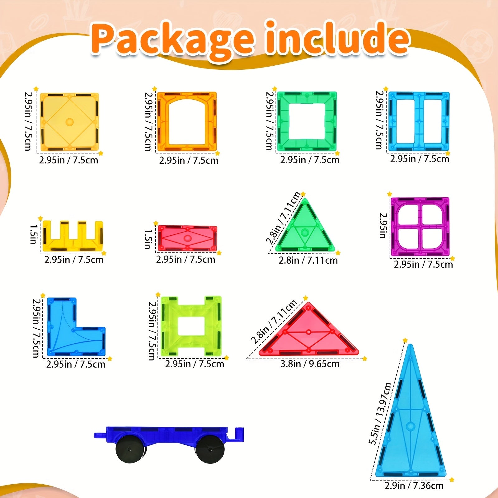 94pcs Magnetic Building Blocks Educational Toy