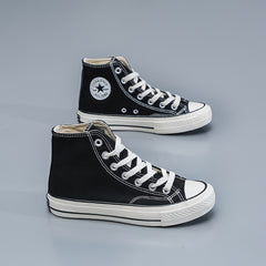 Men's High Top Canvas Shoes Lightweight Casual Sneakers