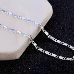 Chunky Slice Chain Plated Necklace Single Chain 40 64 76 2 Cm