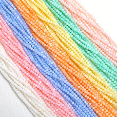 3mm Colored Natural Shell Beads Round Loose Beads DIY Jewelry 65p
