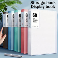 A4 Size File Storage Book Large Capacity 60 Pieces