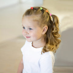 50pcs Mini Flowers Hair Clip Set for Baby Girls