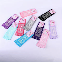Five Toe Split Non Slip Silicone Grip Socks Yoga Workout Fitness