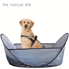 Pet Grooming Hair Cutting Bib for Dogs and Cats