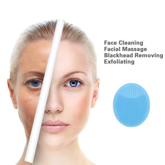 Silicone Face Scrubber 2 Pack Facial Cleansing Pad Exfoliator Face Brush
