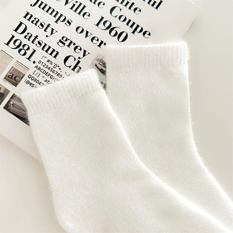 2 Pairs Warm Mid Tube Socks for Women