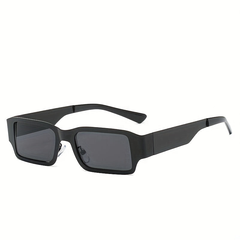 Square Metal Frame Sunglasses For Women Men Tinted Lens Glasses UV400