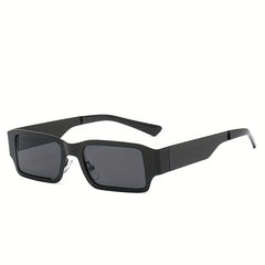 Square Metal Frame Sunglasses For Women Men Tinted Lens Glasses UV400