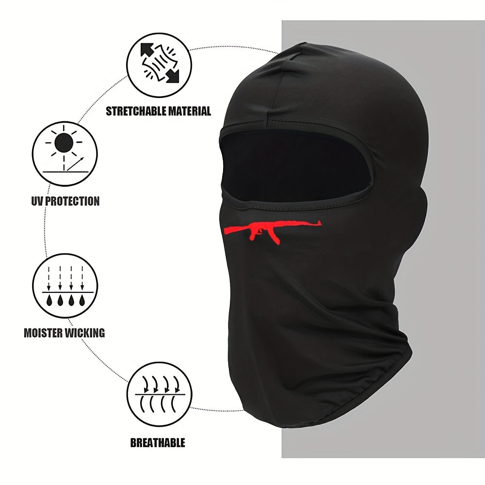 AK47 Print Mask Hood for Outdoor Riding Balaclava Hat