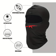 AK47 Print Mask Hood for Outdoor Riding Balaclava Hat