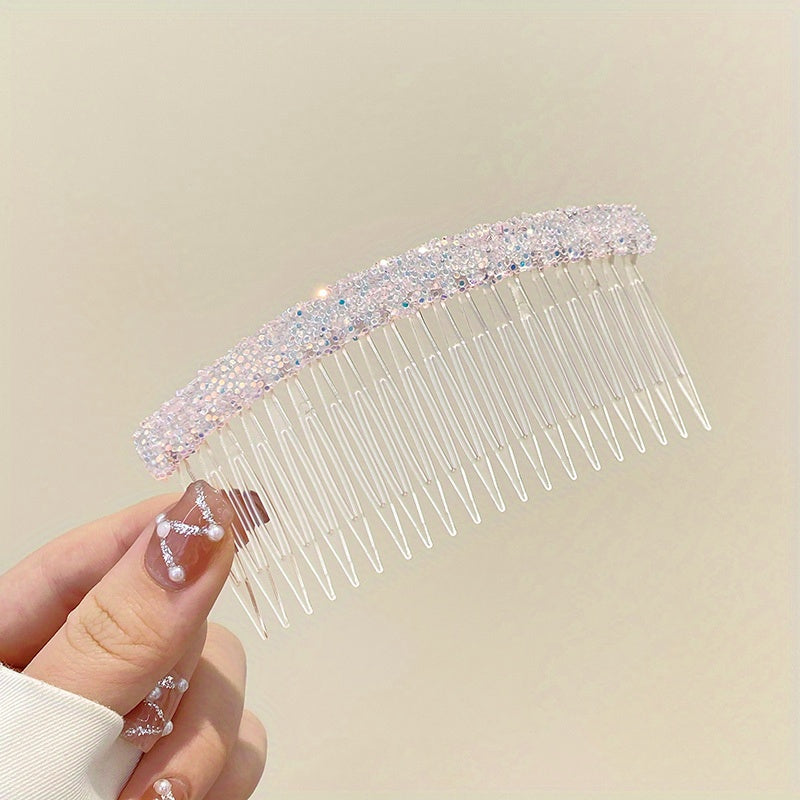 Alloy Rhinestone Hair Comb Faux Pearl Crystal Wedding Bridal Jewelry Accessories