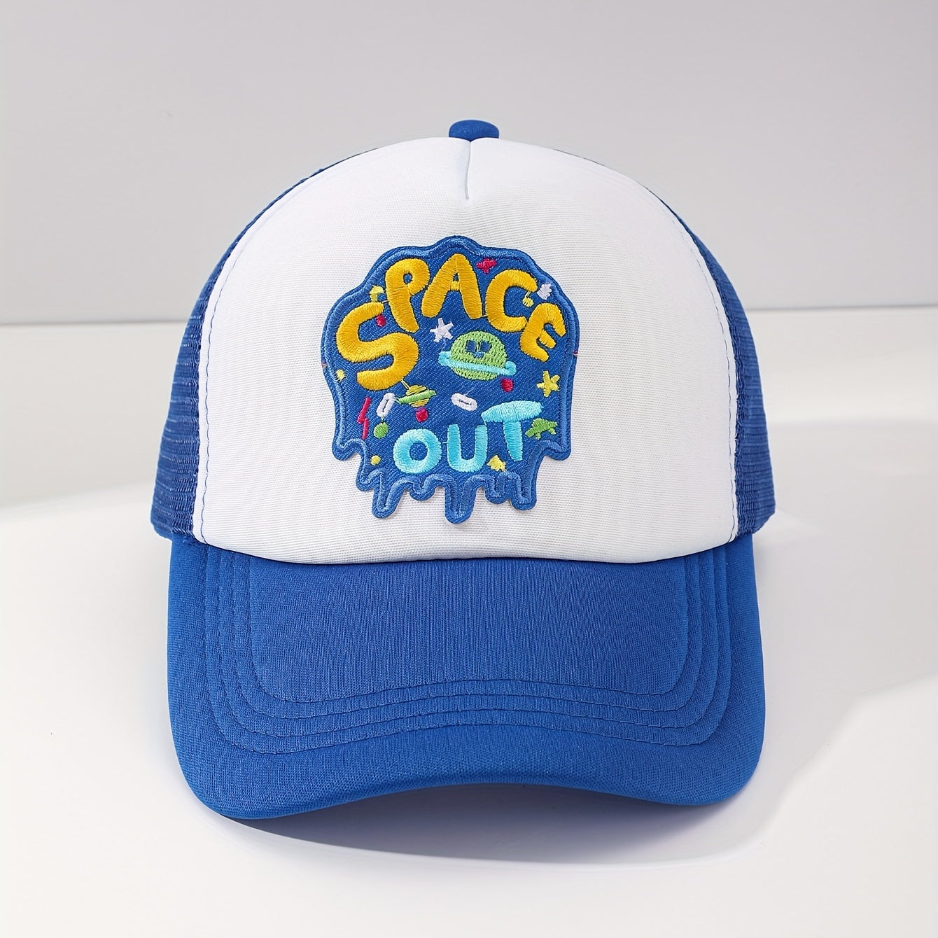 Embroidered Patch Mesh Baseball Cap Outdoor Caps For Summer