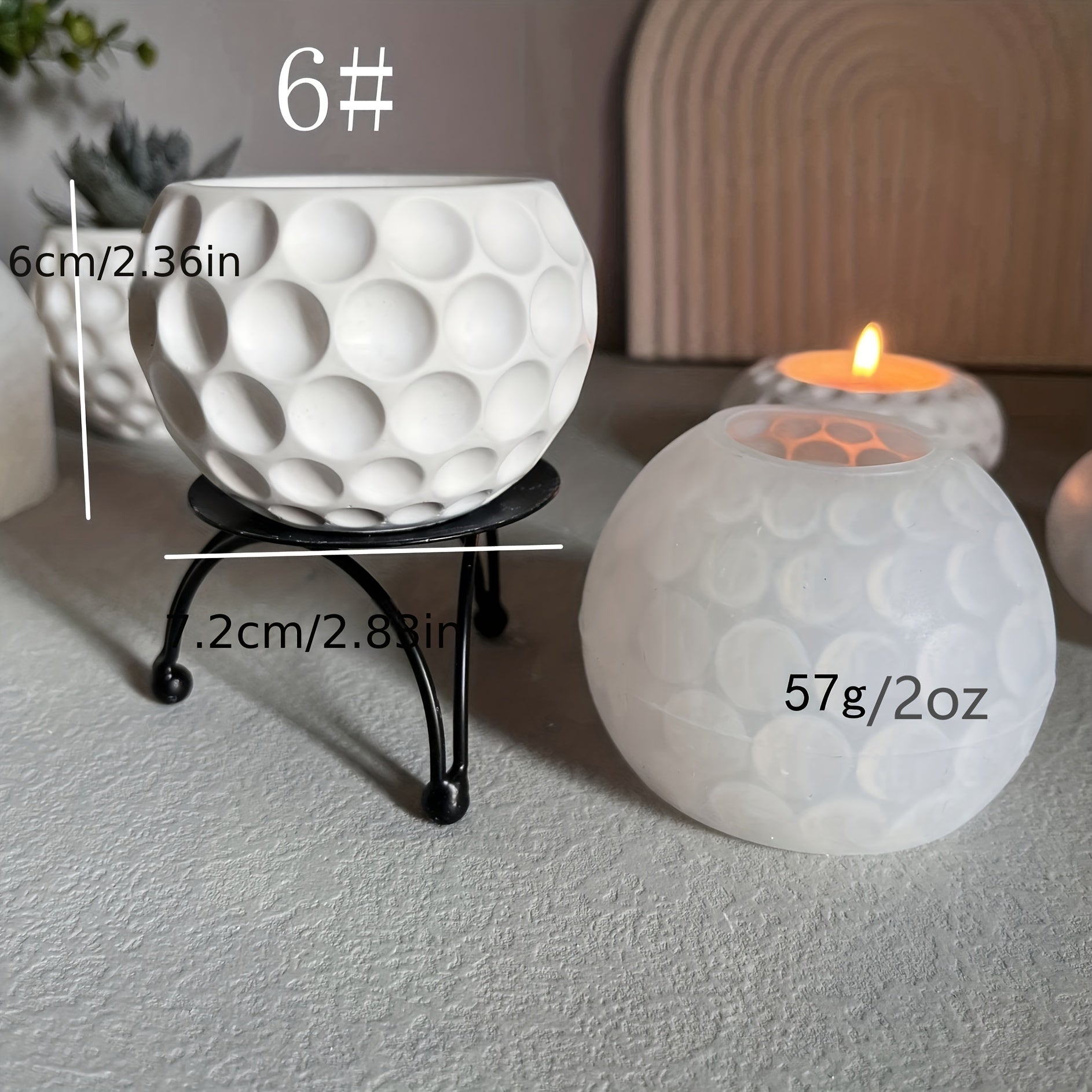 Silicone Mold for Plant Pot, Candle Holder, Aroma Wax, Succulent Flower Pot
