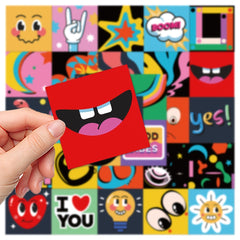 30 Cartoon Strange Stickers Laptop Luggage Phone Journal Book Cup Stickers