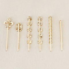 Rhinestone Bobby Pin Side Clip Bangs Clip Head Jewelry Set