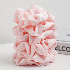 6pcs Women Scrunchies Hair Tie Style Solid Hair Ring For Ponytail Holder