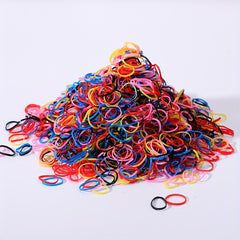 100pcs Solid Hair Ties for Ponytails Scrunchies