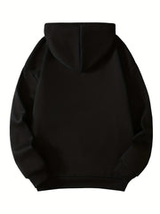 Halloween Skull Print Hooded Sweatshirt Women's Warm Sporty Top