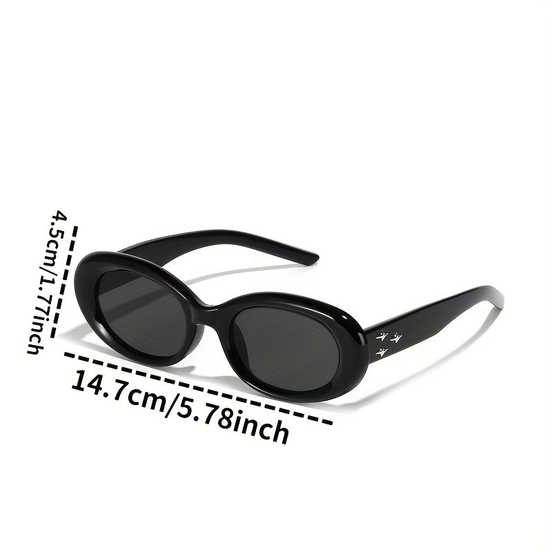 Men's Oval Sunglasses Retro Sunscreen with Box