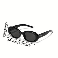 Men's Oval Sunglasses Retro Sunscreen with Box